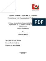 m2 Effect of Resilient Leadership On Employee Commitment and Organizational Performance