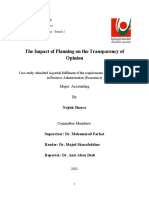 m2 The Impact of Planning On The Transparency of Opinion