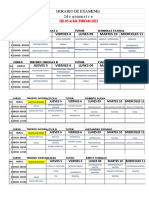 Horario Tercero Bachillerato