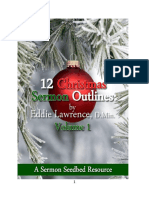 12 Christmas Sermon Outlines by Eddie Lawrence Volume 1