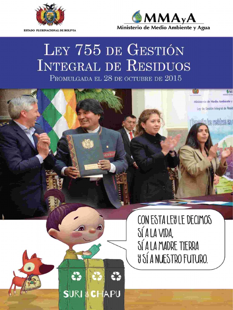 Ley 755 Residuos | PDF | Residuos | Gestión de residuos