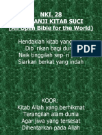 NKI. 28 Berpanji Kitab Suci (An Open Bible For The World)