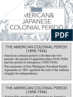 American & Japanese Colonial Period