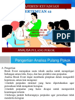 Analisa Pulang Pokok PD