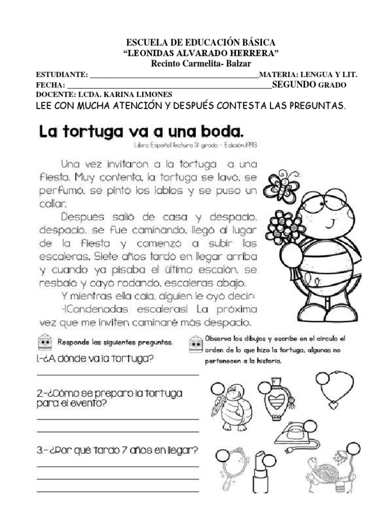 Actividades para Segundo Grado | PDF | Artes del Lenguaje y Comunicación