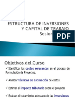 Sesión 1 y 2 Inversiones, Capital de Trabajo