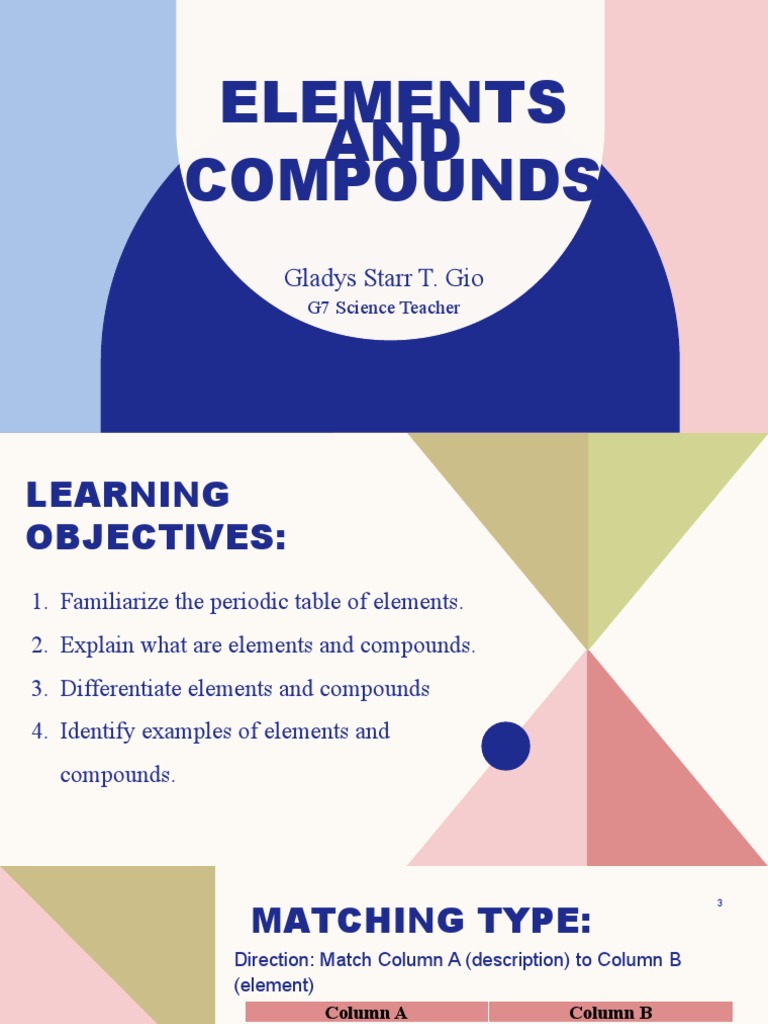 Elements and Compounds | PDF | Chemical Elements | Chemical Compounds