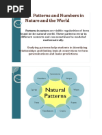 1.1 Patterns and Numbers in Nature and The World