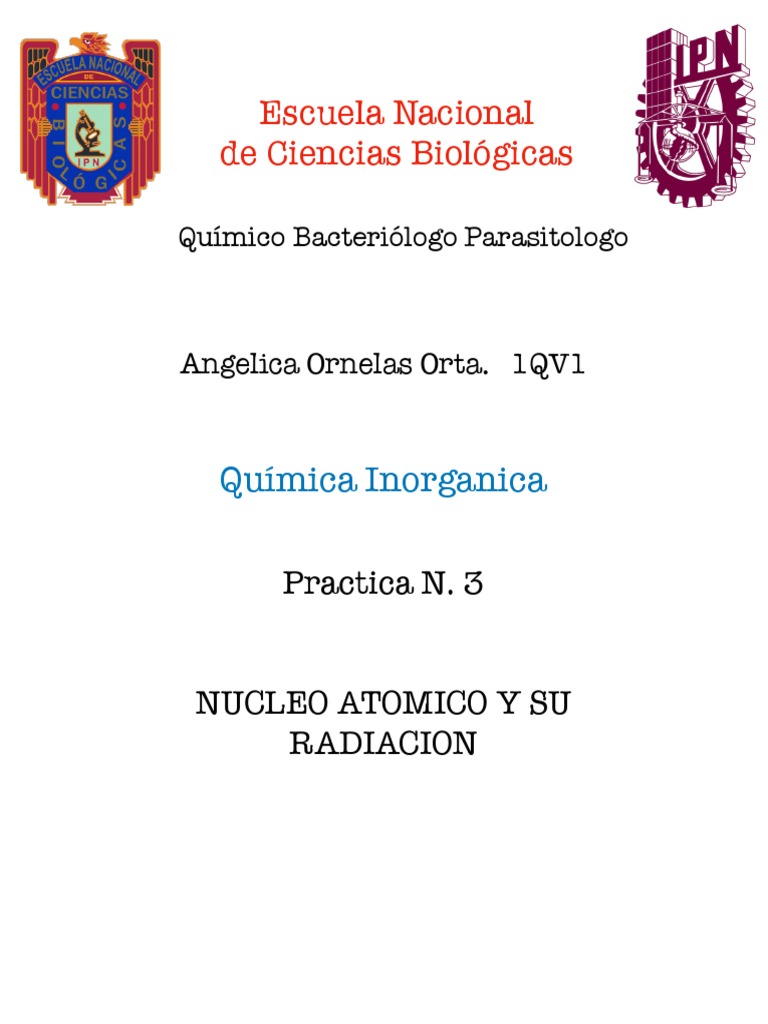 Practica 3 Nucleo Atomico Y Su Radiacion Pdf Isótopo