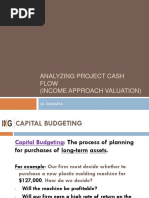 4 Analysing Project Cash Flow