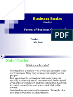Forms of Business Organisations