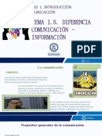 Diferencia Comunicación e Información