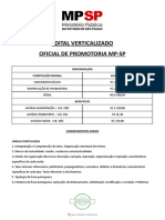 Edital Verticalizado Oficial Promotoria MPSP