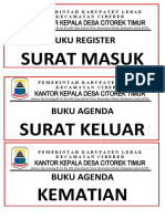 Sampul Buku Agenda