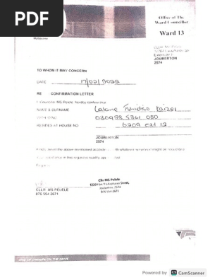 Proof of Residence 