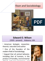 Edward Wilson and Sociobiology