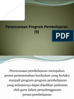 Perencanaan Program Pembelajaran