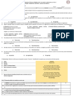 Examen Español 1er Trimestre 1er Grado Est 165 - 034717