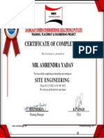 Training Certificate - AMARENDRA