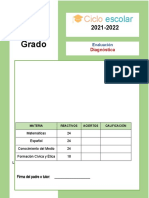 Examen Diagnostico 3grado 2021 2022