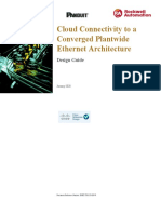 Cloud Connectivity To A Converged Plantwide Ethernet Architecture