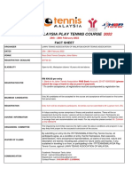 Factsheet Play Tennis Course 2022