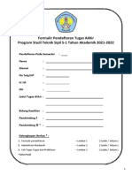 Form PendaftaranTugas Akhir & Tugas+Prakt