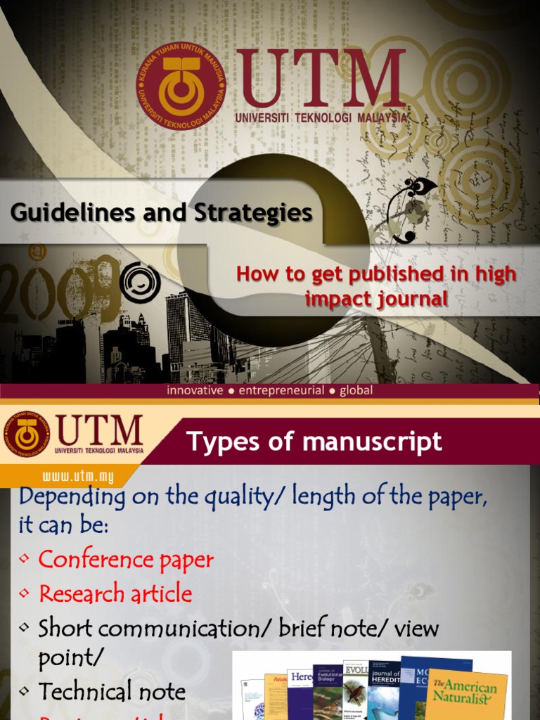 Strategies for Academic Article Publishing | PDF | Academic Journal ...