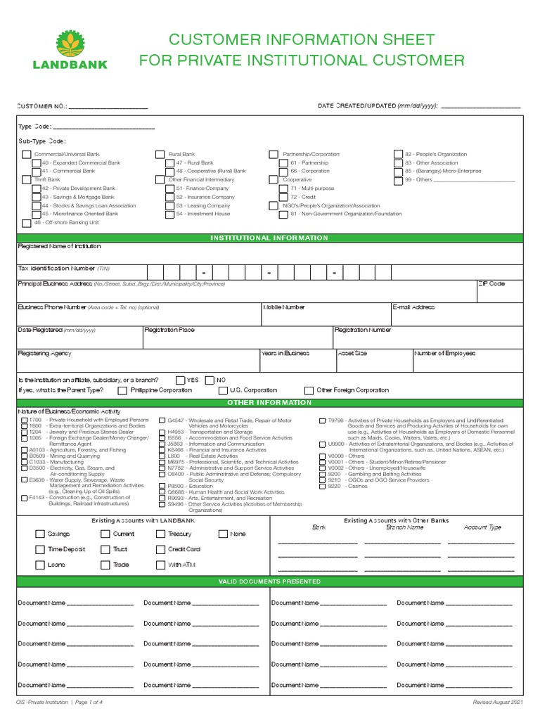landbank-customer-information-sheet-corporation-pdf-banks-cheque