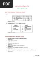 Data Structure and Algorithm Question Format