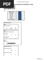 Dike Wall Height Calculation Sheet (For SYMMETRICAL TANKS)