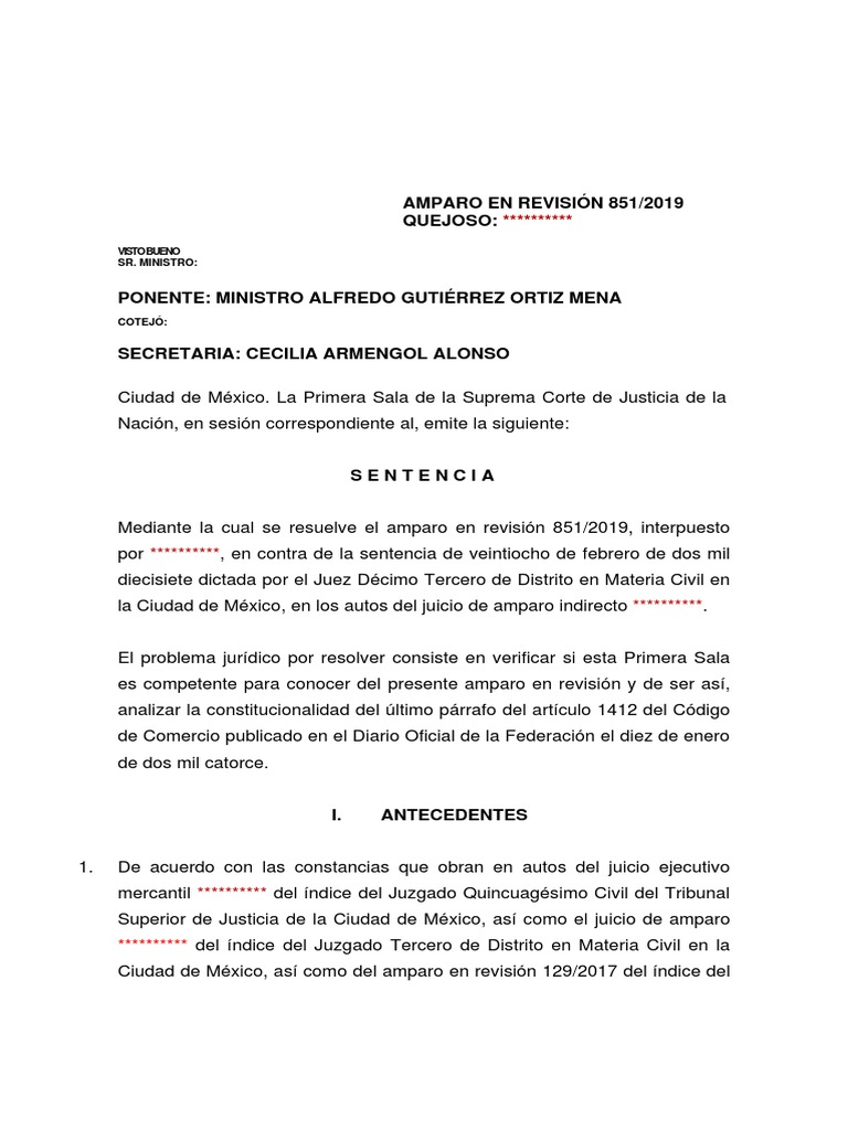 Ar 851 2019 27042021 | PDF | Sentencia (ley) | Caso de ley