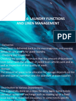 Laundry Functions and Linen Management