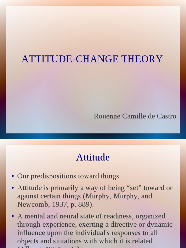 i change my attitude essay