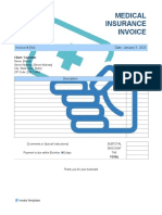 Medical Insurance Invoice Template