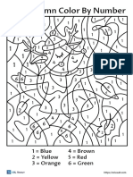 Fall PDF Color by Number Printable