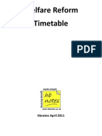 Welfare Reform Timetable: Hbnotes April 2011