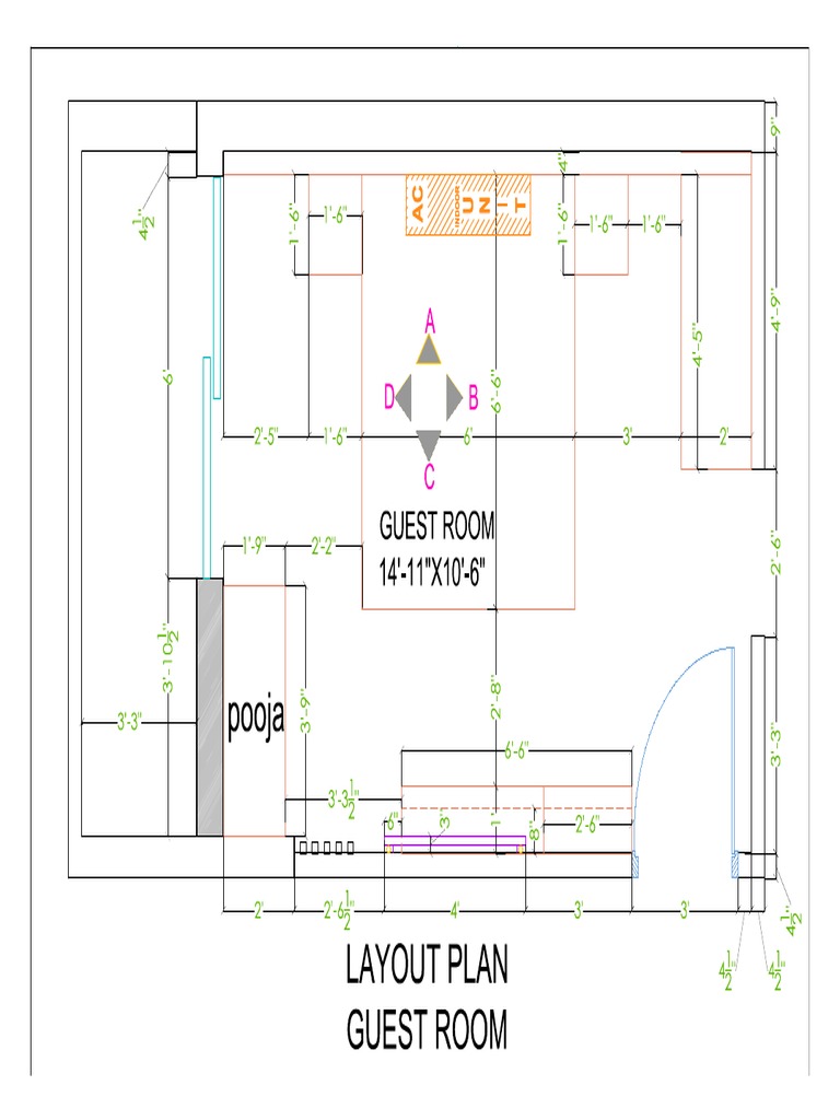 Working of Guest Bedroom PDF