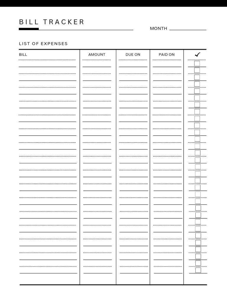 Monthly Budget Planner Template Elegant Minimalist Finance Planner | PDF