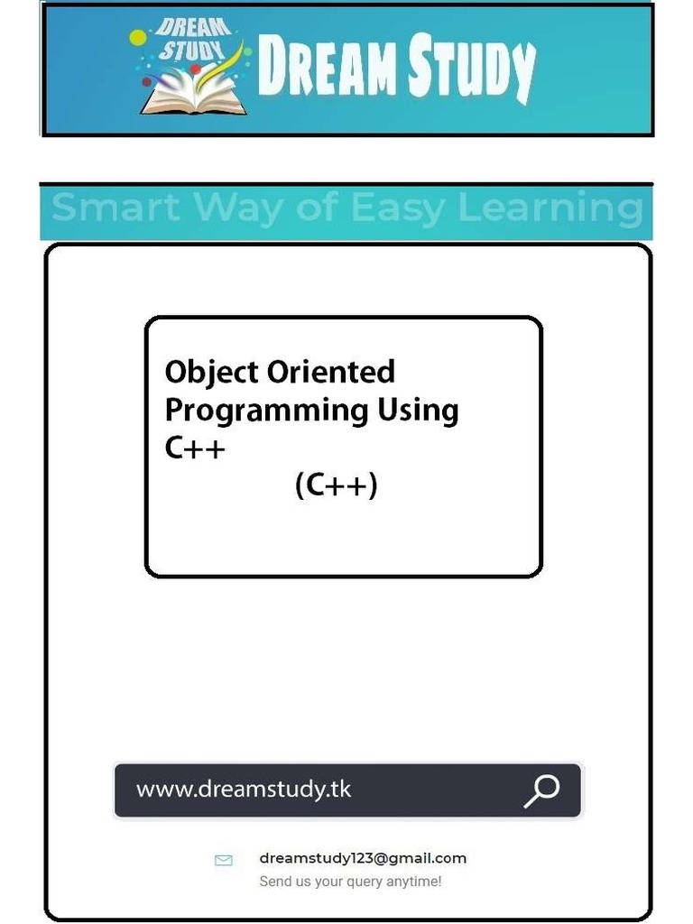 Object Oriented Programming Using C++ (C++) Handwritten Note | PDF