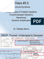 SDOF Forced Damped Vibrations