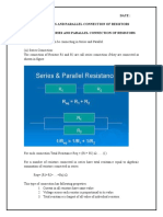 4.series and Parallel Connnection of Resistance