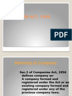 Companies Act 1956 Key Provisions Explained
