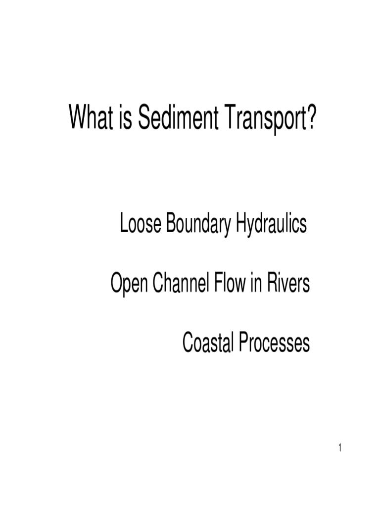 Understanding Sediment Transport Dynamics | PDF | Sediment | River