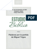 Palabras por la partida de Miguel Trigos