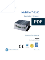 994 0155 G100 Substation Gateway Instruction Manual V100 R2