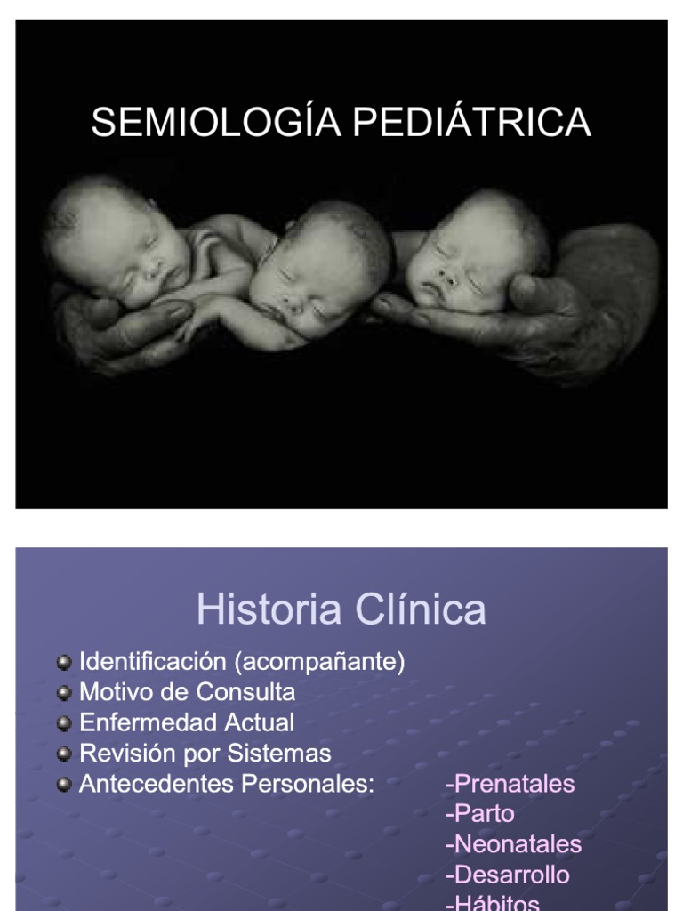 Semiologia Pediatrica Siete Anos Los