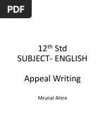 12 Appeal Writing 2021