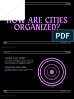 How Cities are Organized - Central Place Theory and Concentric Zone Model