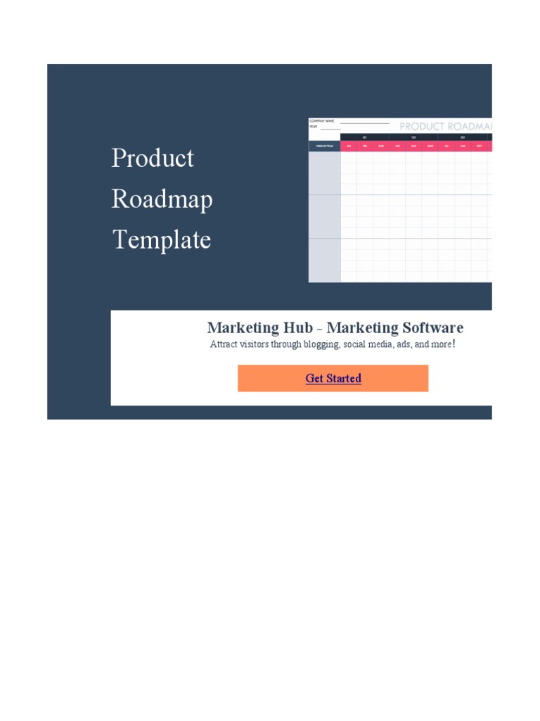 Product Roadmap Template Guide | PDF | Career & Growth | Business